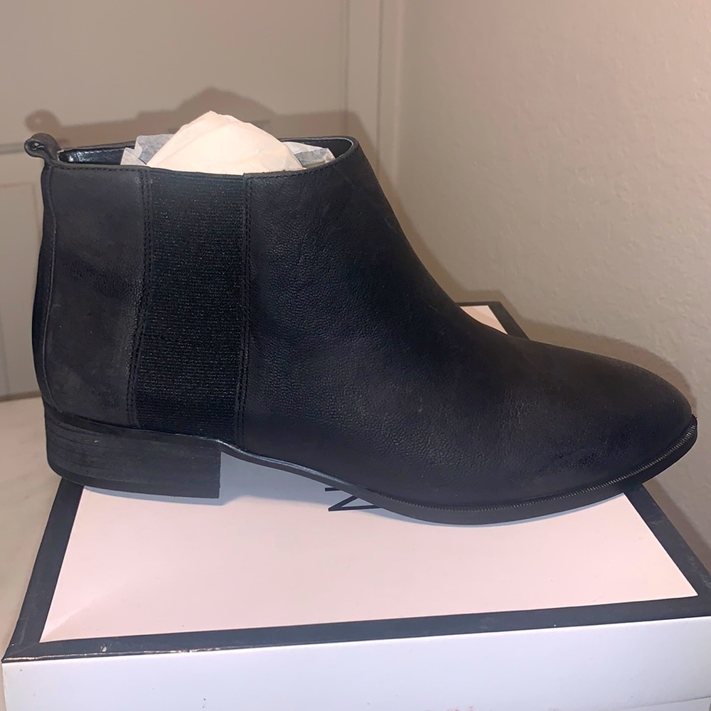 Nine West Nolynn Black Ankle Boots, 9